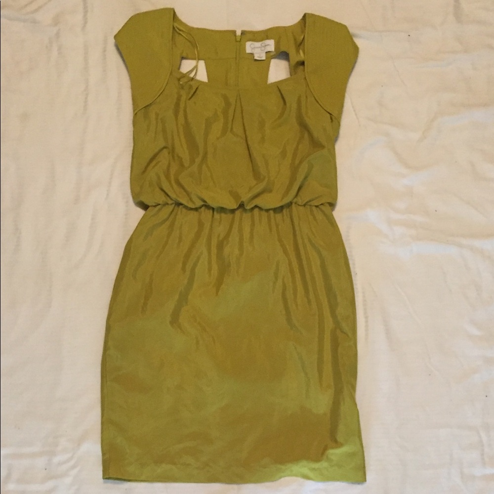 Jessica Simpson Green Keyhole Back Dress Size 4